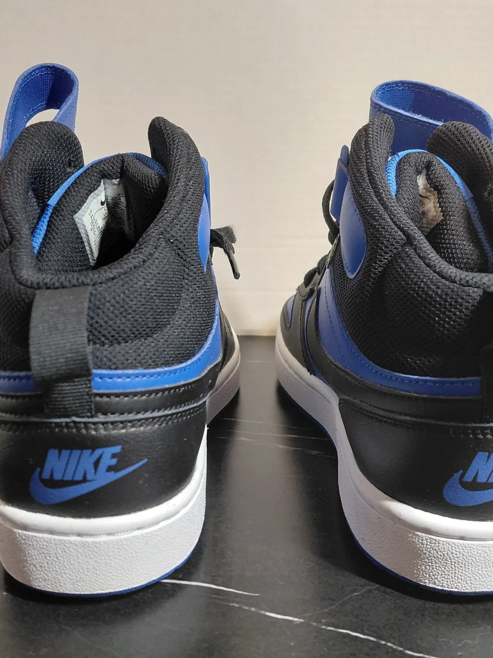 Nike Men’s High-Top Basketball Shoes - Black & Royal Blue
